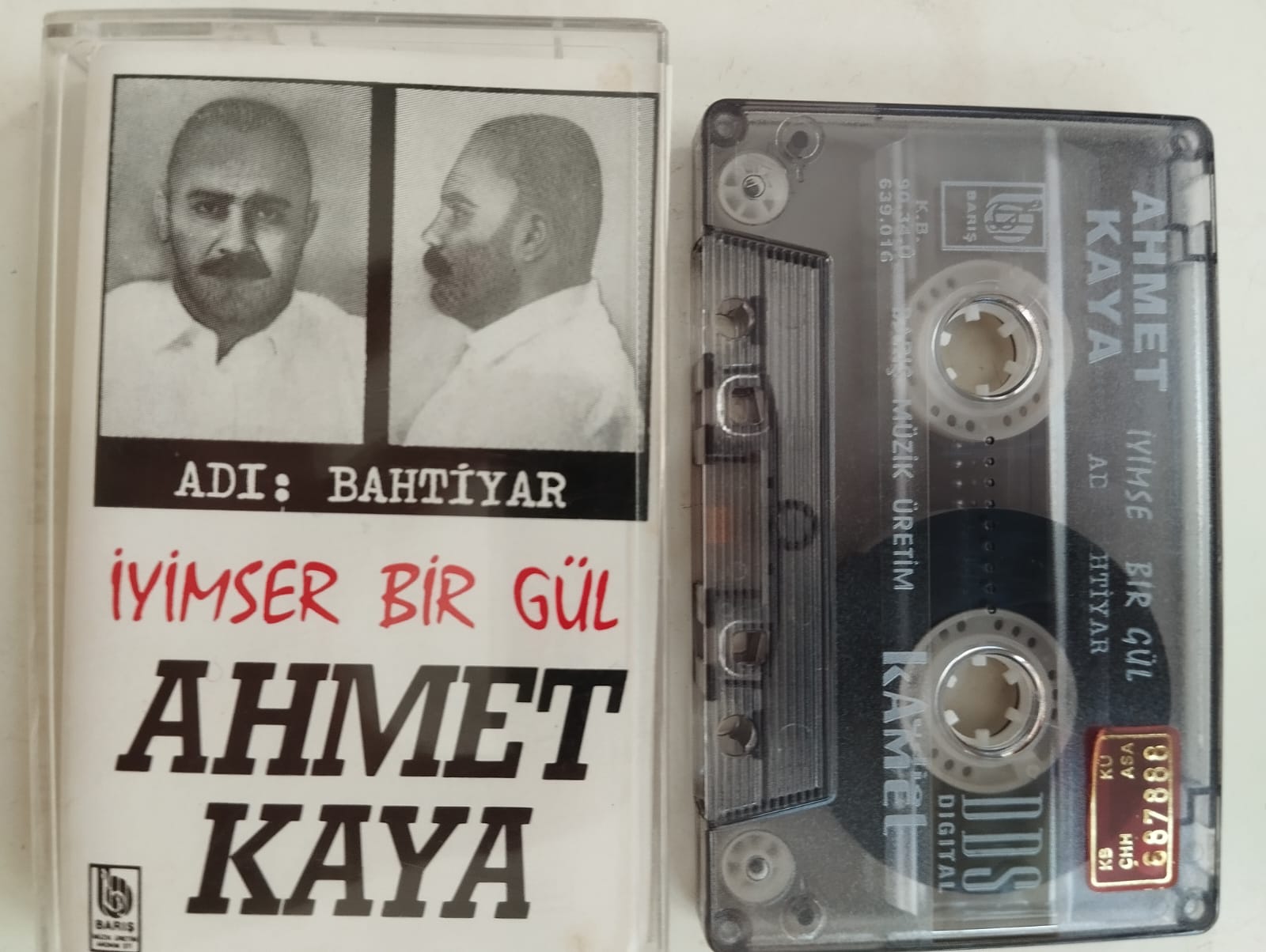 Ahmet Kaya – Adı: Bahtiyar - İyimser Bir Gül - 1989 Türkiye Basım  2. El Kaset Albüm