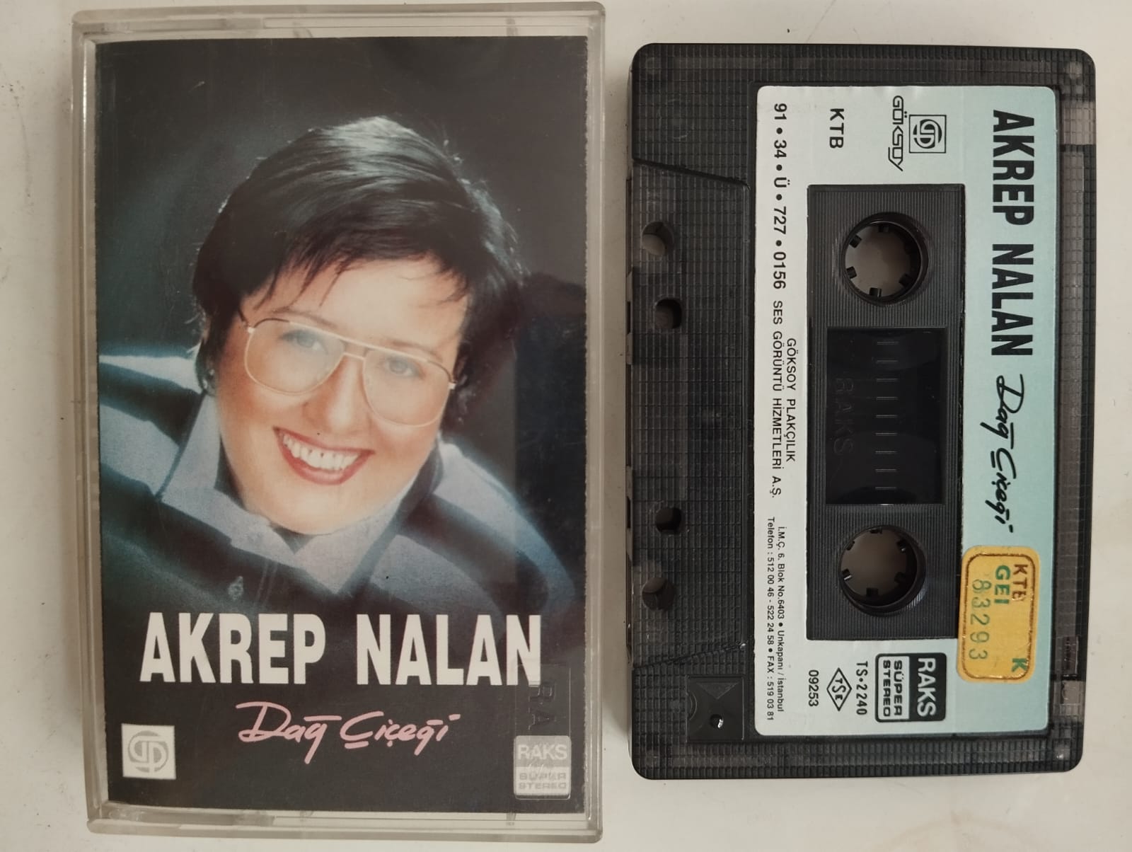 Akrep Nalan – Dağ Çiçeği  - 1991 Türkiye Basım  2. El Kaset Albüm(Kağıt Baskı)