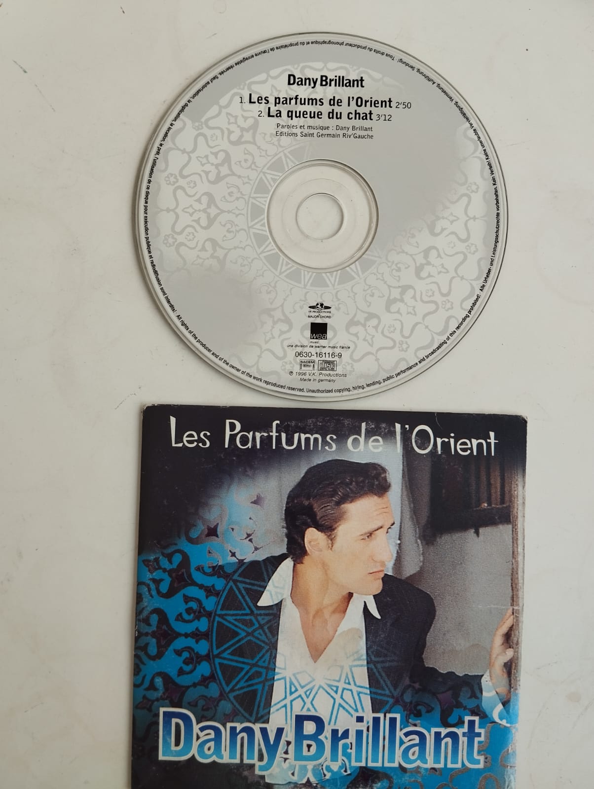 Dany Brillant / Les Parfums de l’Orient  - 1996 Avrupa Basım 2. El CD, Single