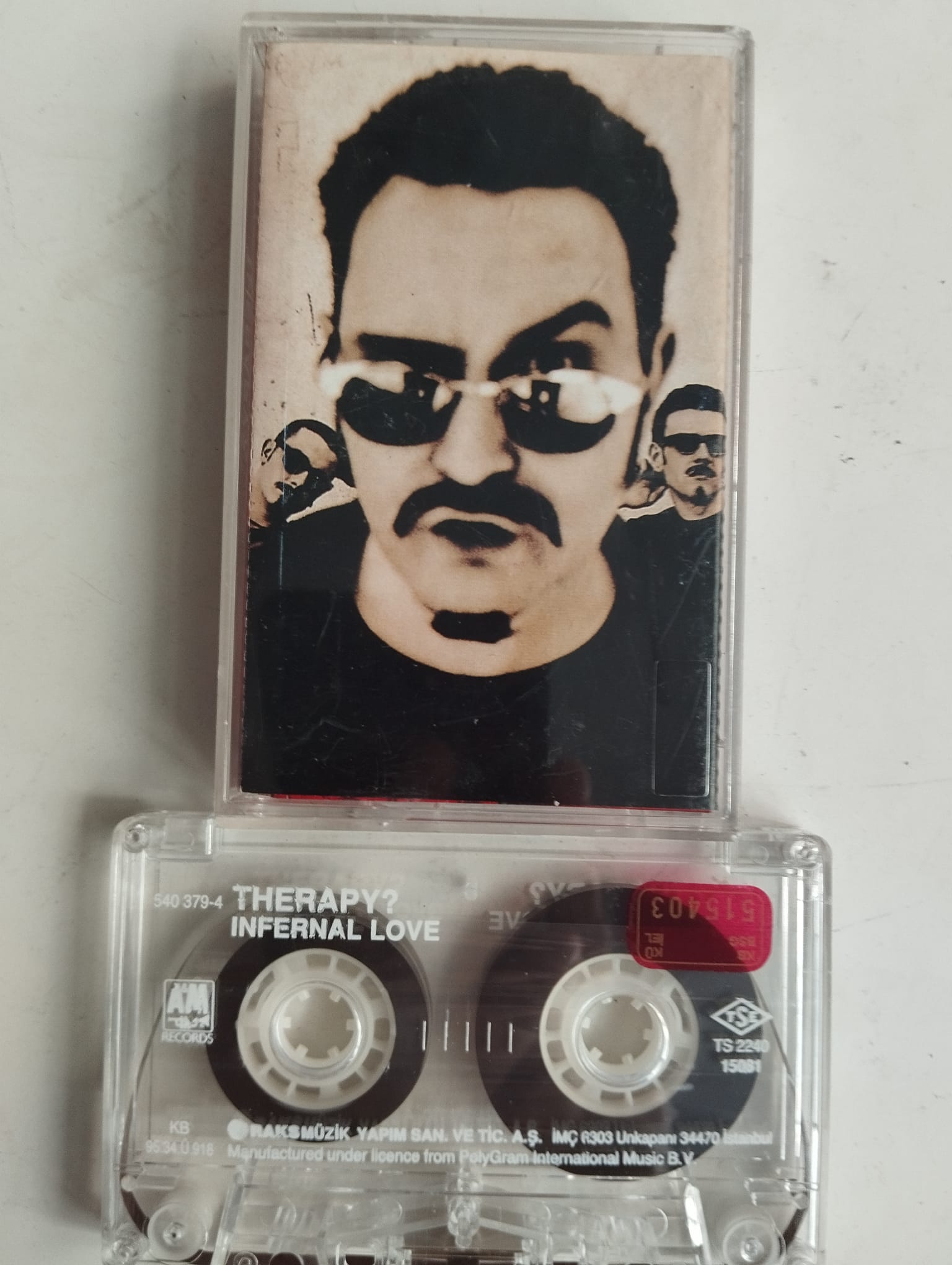 Therapy  – Infernal Love - 1995  Türkiye Basım 2. El Kaset Albüm