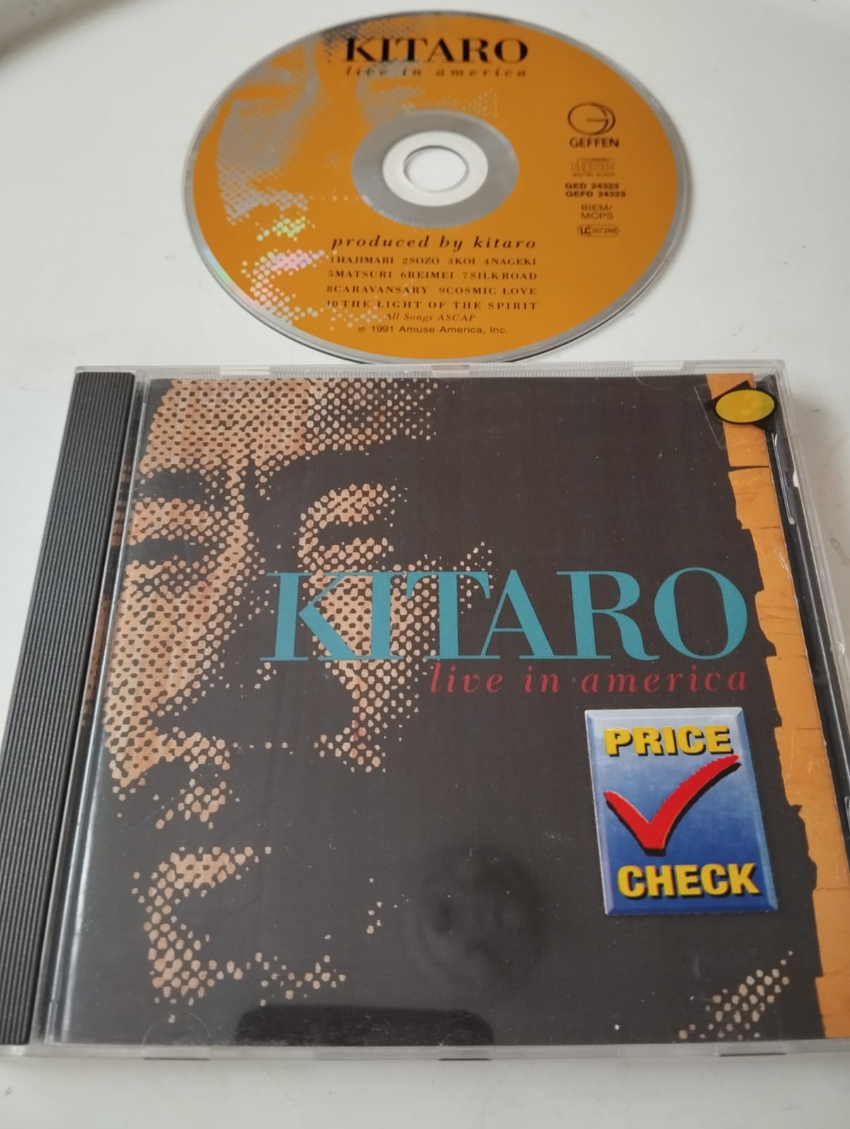 Kitaro – Live In America - 1991 Amerika Basım CD Albüm - 2.El