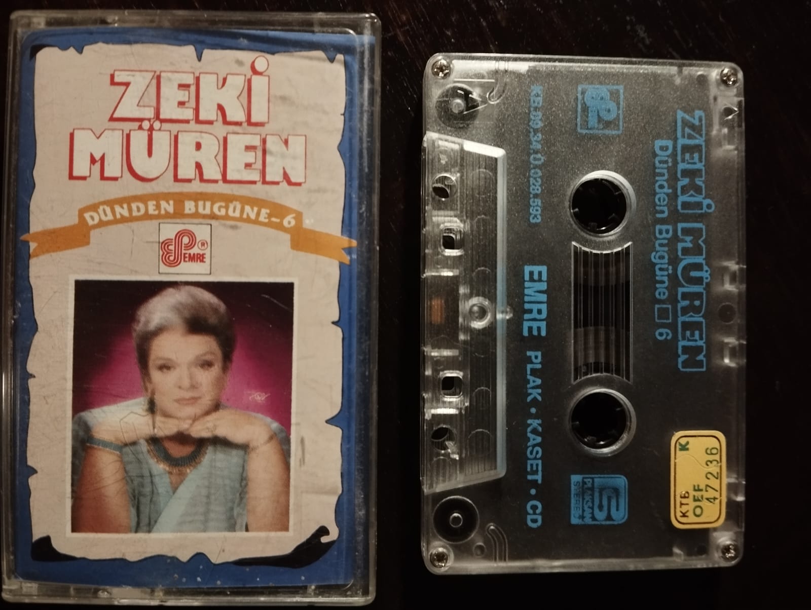 Zeki Müren – Dünden Bugüne / 6 - 1989 Türkiye Basım 2.El Kaset