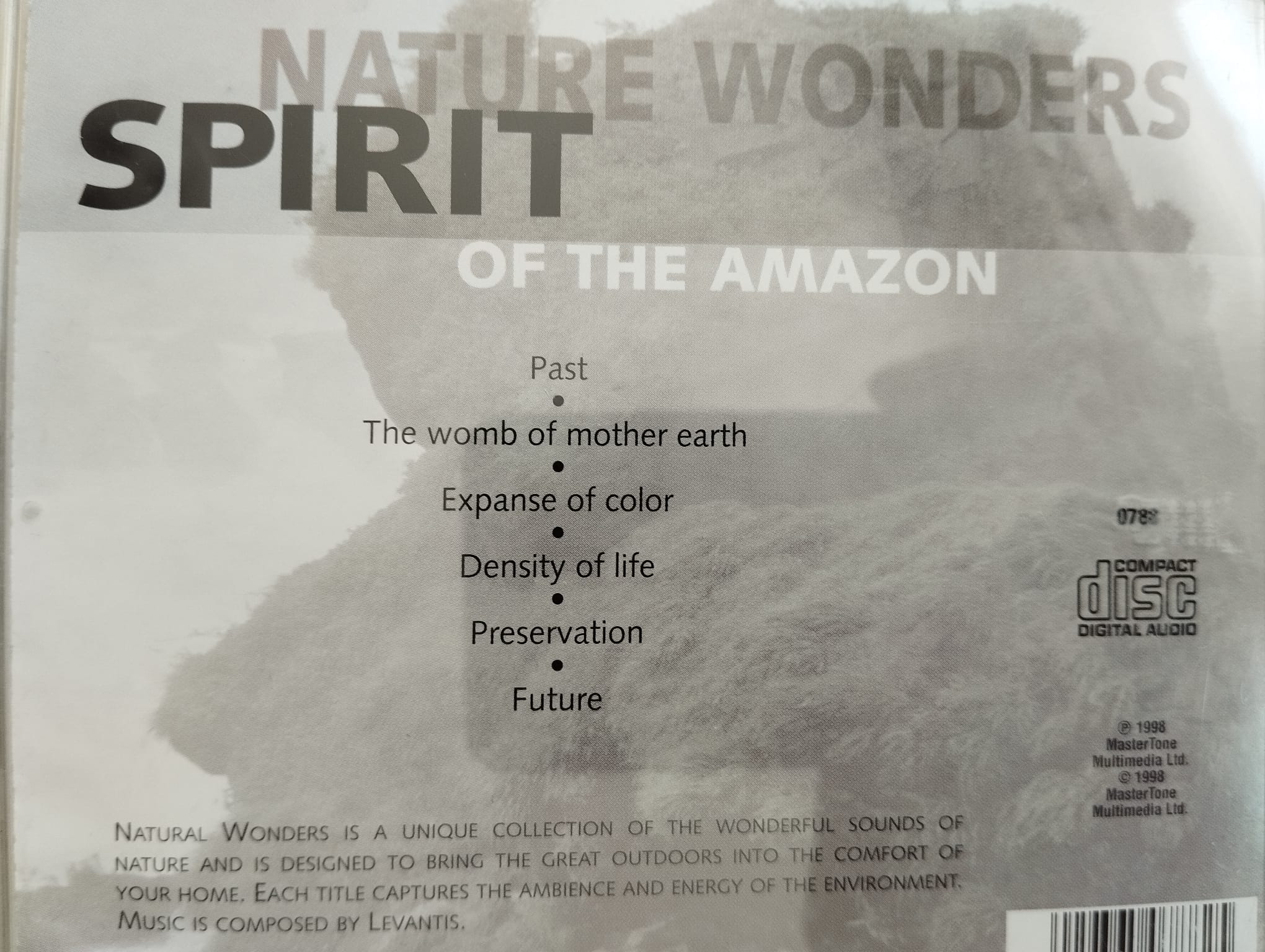 Nature Wonders Spirit of The Amazon -  1998 Avrupa Basım - 2. El CD Albüm