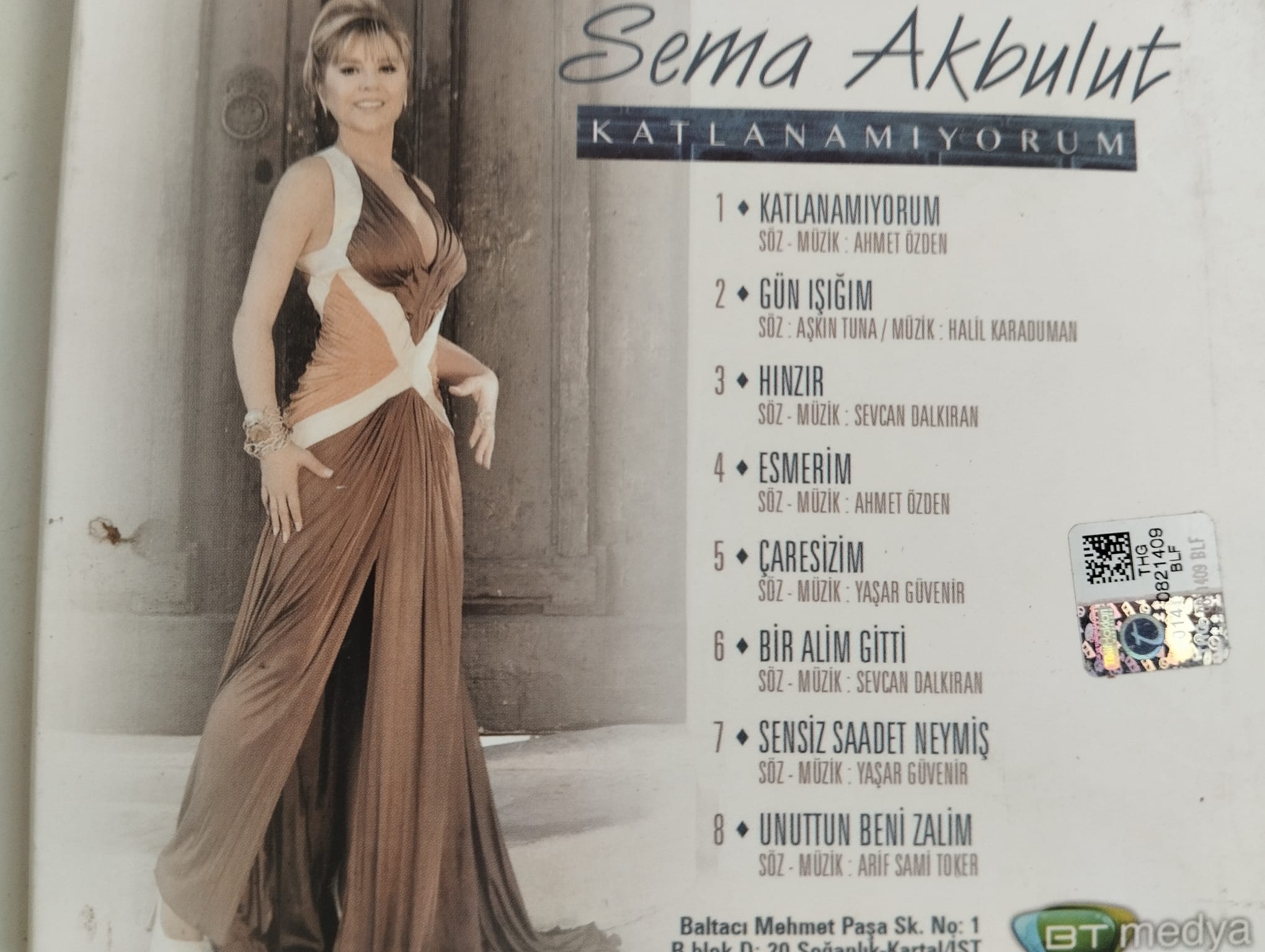 Sema Akbulut - Katlanamıyorum  -  Türkiye Basım - 2. El CD Albüm