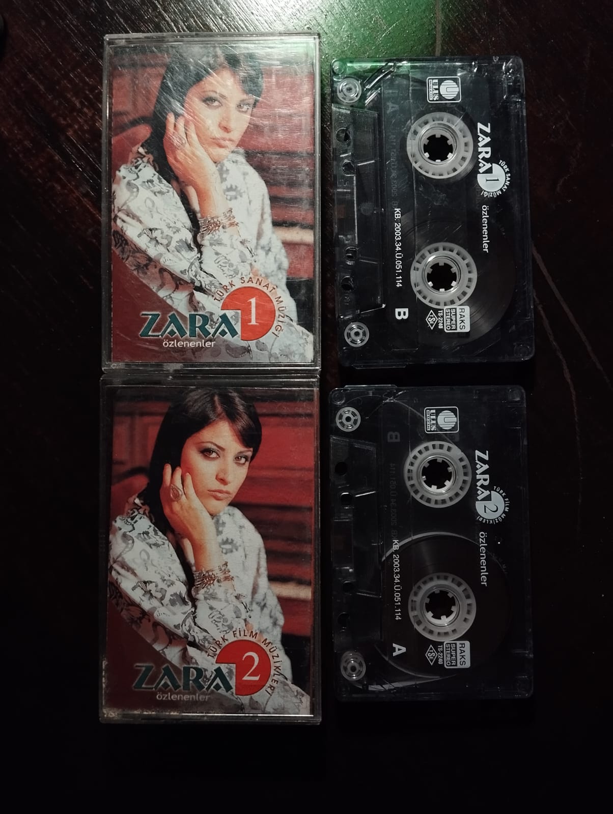 Zara  ‎– Özlenenler1&2 - 2003 Türkiye Basım 2. El 2xKaset