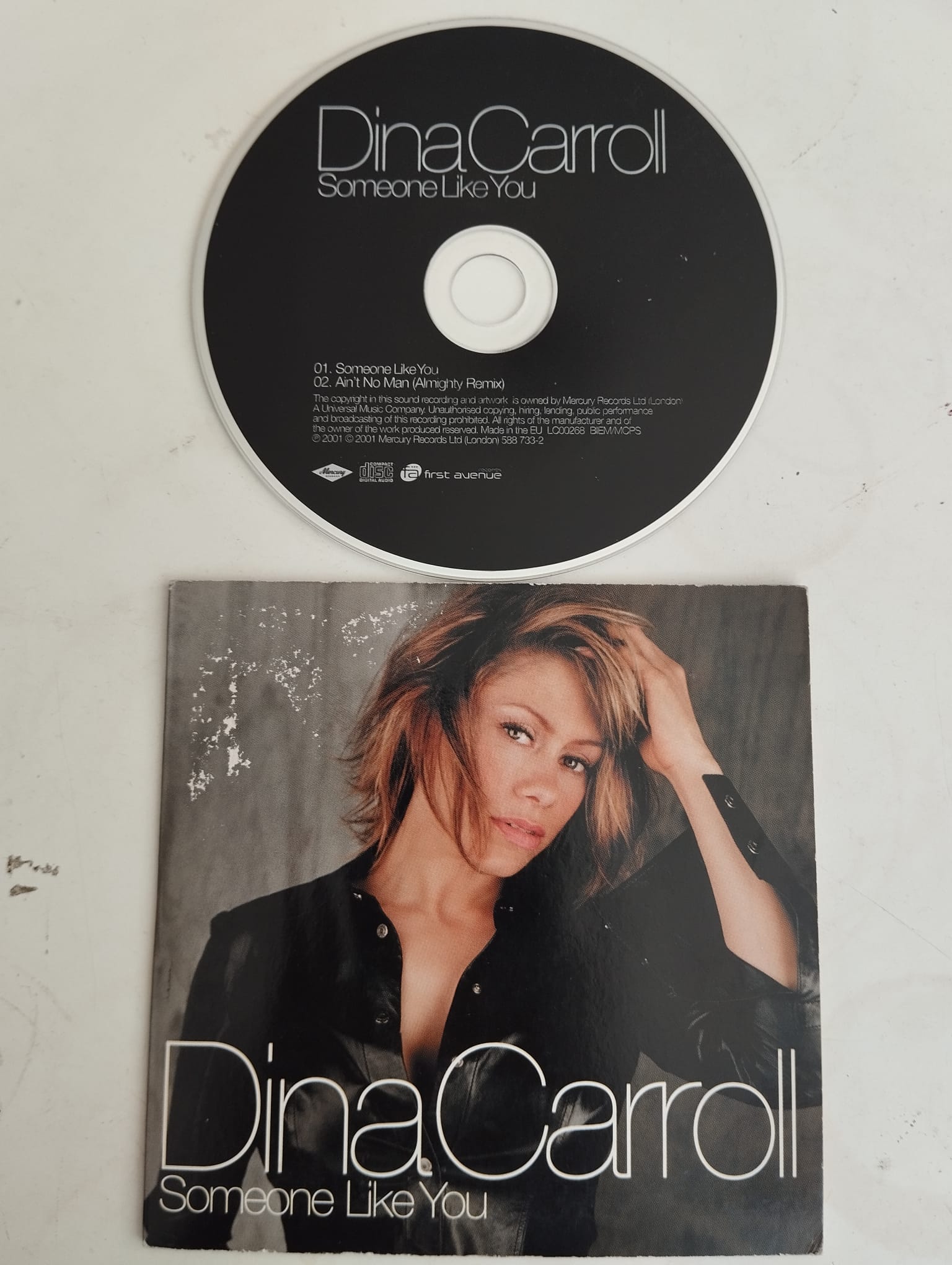 Dina Carroll – Someone Like You - 2001  Avrupa Basım 2. El  CD, Single, Cardboard Sleeve