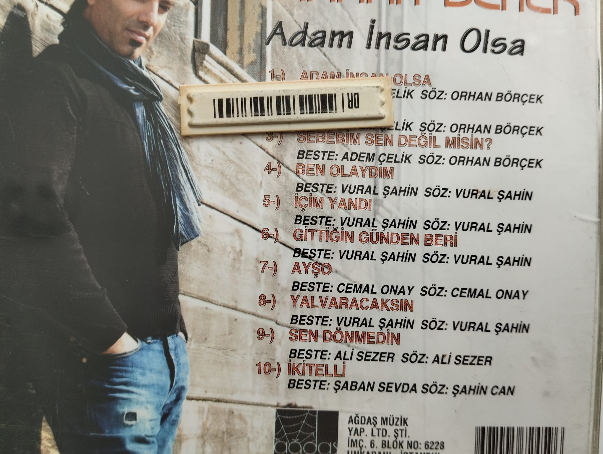 Bedirhan Benek / Adam İnsan Olsa -  Türkiye Basım - 2. El CD Albüm