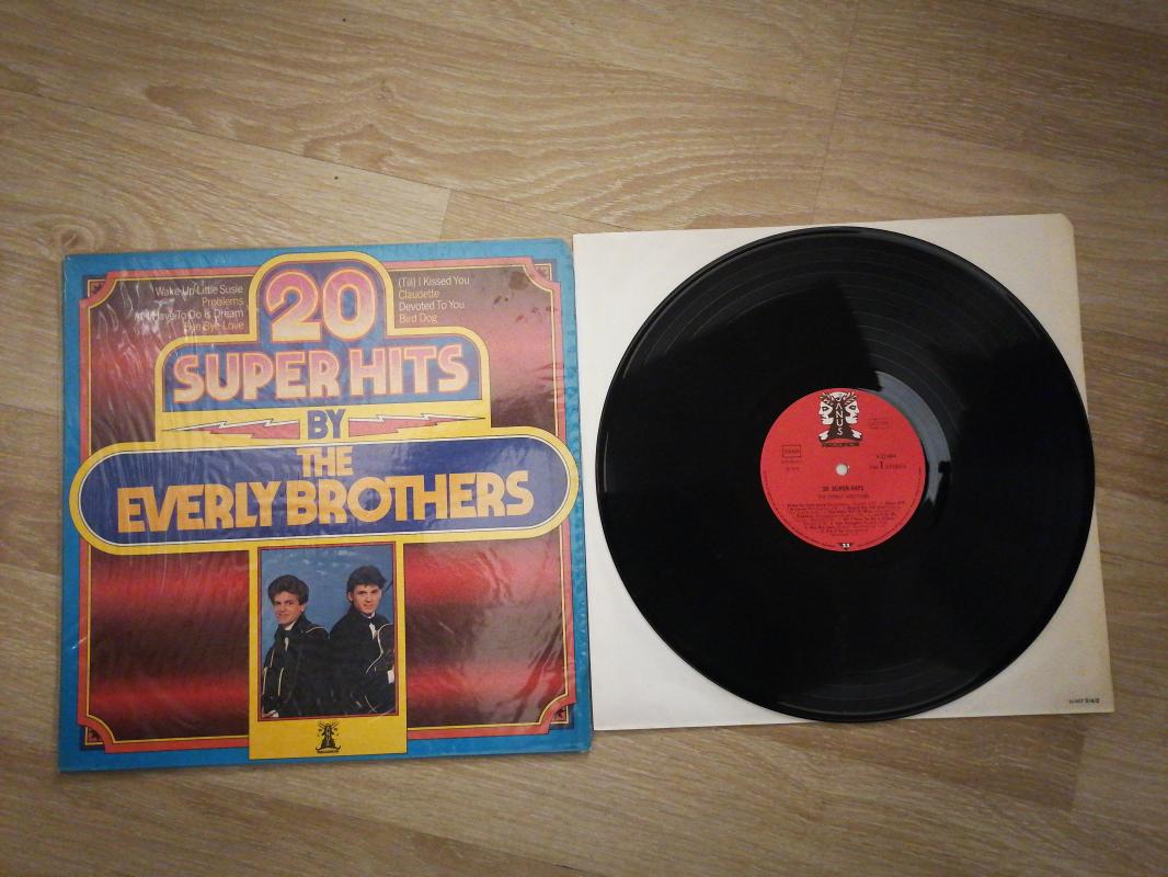 EVERLY BROTHERS - 20 SUPER HITS - 1978 ALMANYA BASIM 33 LÜK LP  PLAK