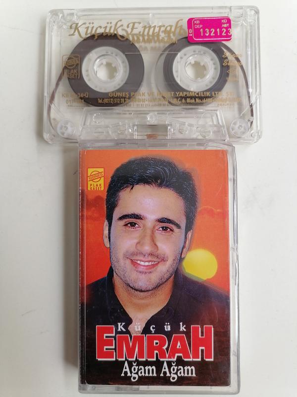 KÜÇÜK EMRAH - AĞAM AĞAM - 1986 TÜRKİYE  BASIM  KASET ALBÜM