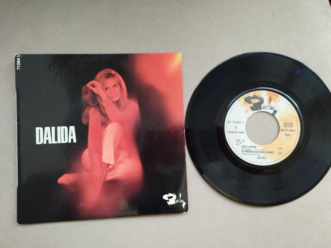 Dalida – Dalida-4 PARÇALIK EP PLAK-1966 FRANSA BASIM 45 LİK PLAK