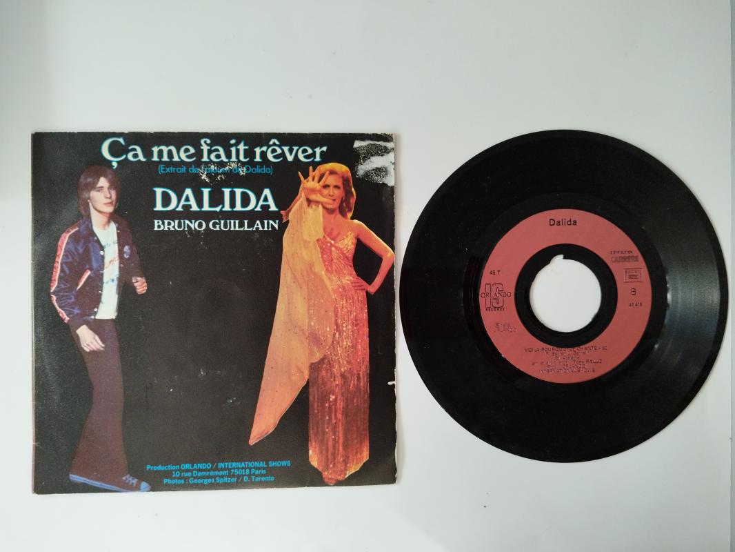 Dalida, Bruno Guillain – Ça Me Fait Rêver-1978 FRANSA BASIM 45 LİK PLAK