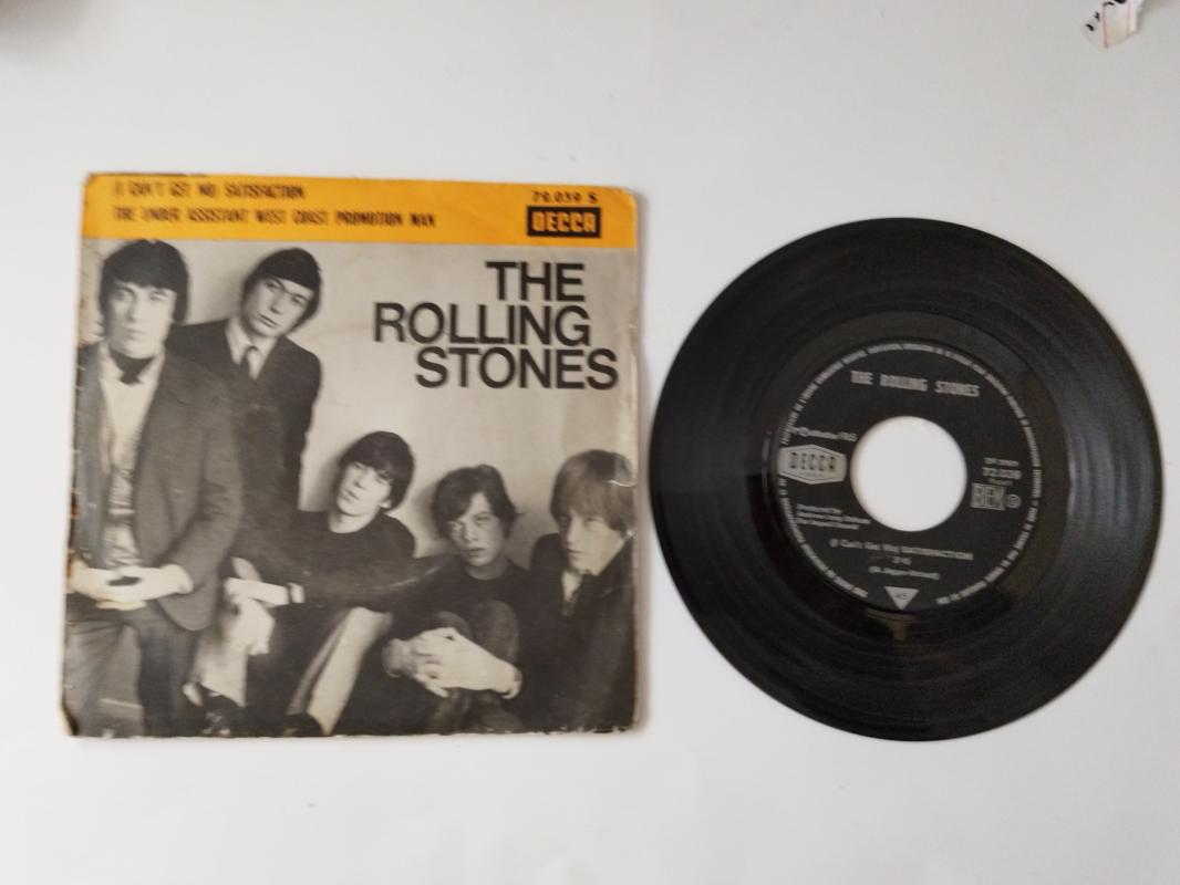 The Rolling Stones- Satisfaction - The Under Assistant West Coast Promotion Man -1965 FRANSABASIM 45 LİK PLAK