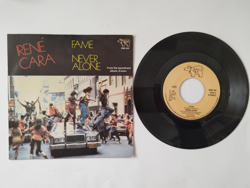 Irene Cara – Fame / Never Alone - 1980 İSKANDİNAVYA BASIM 45 LİK PLAK