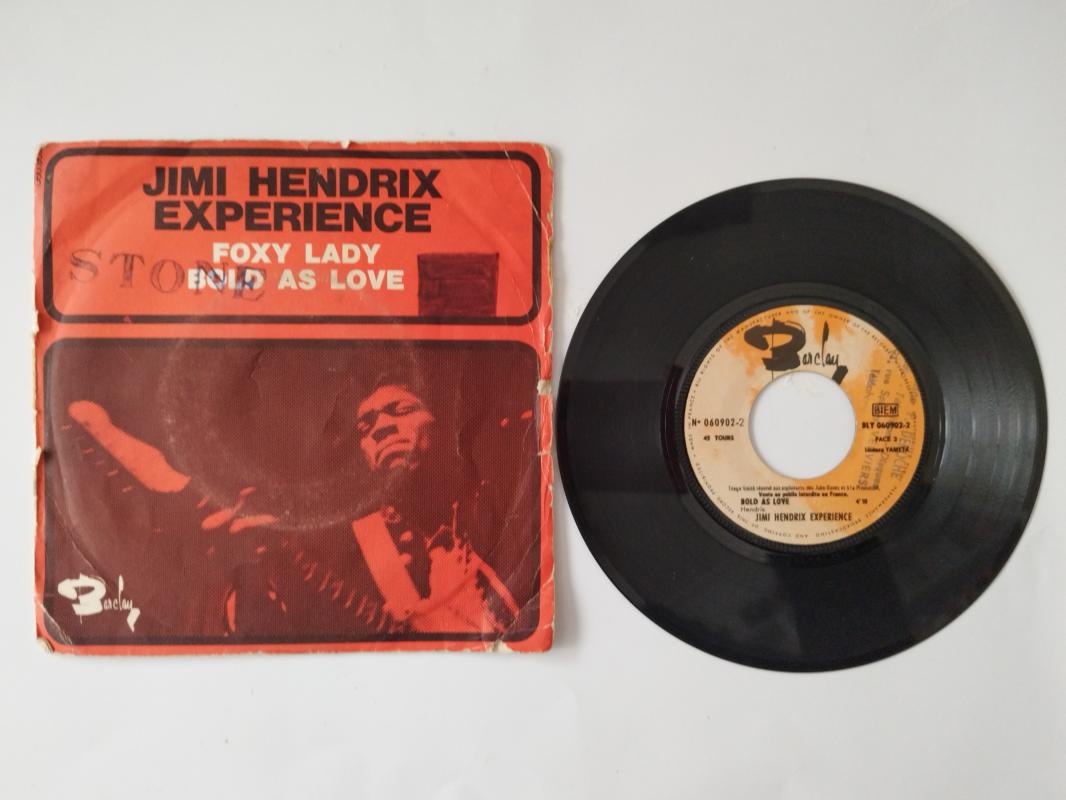 Jimi Hendrix Experience* – Foxy Lady / Bold As Love - 1967 FRANSA BASIM 45 LİK PLAK