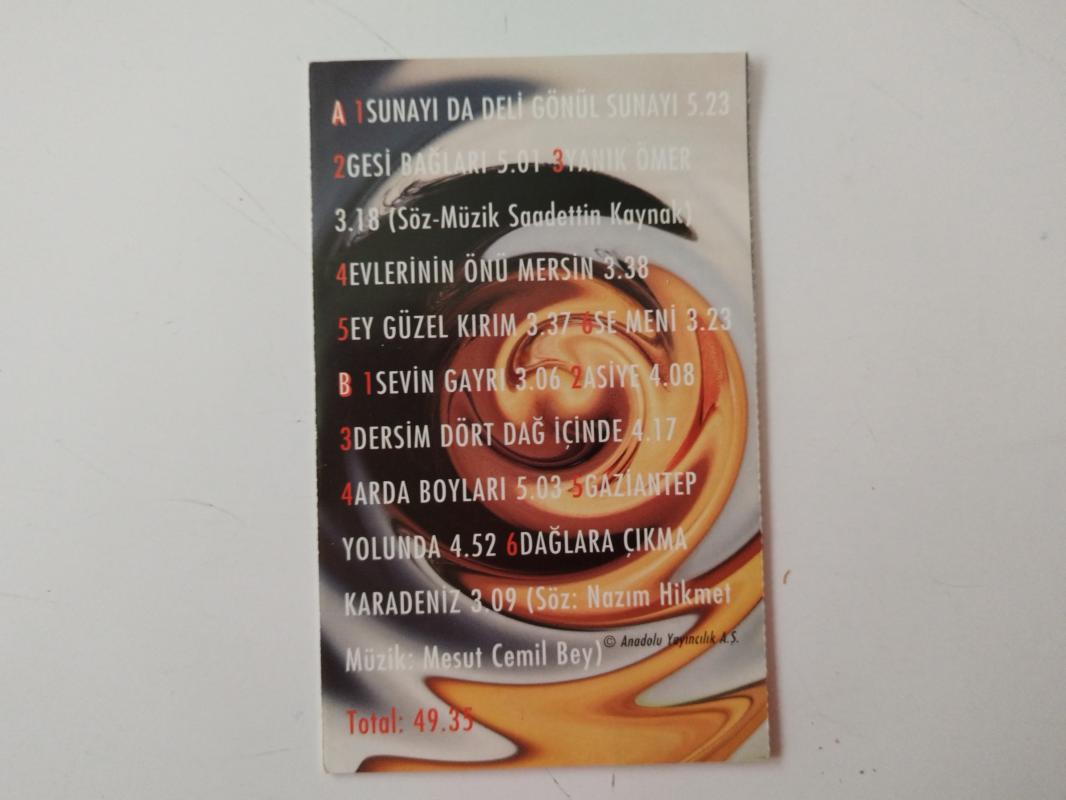 Şükriye Tutkun – Sevin Gayrı- 1996 Türkiye Basım Kaset