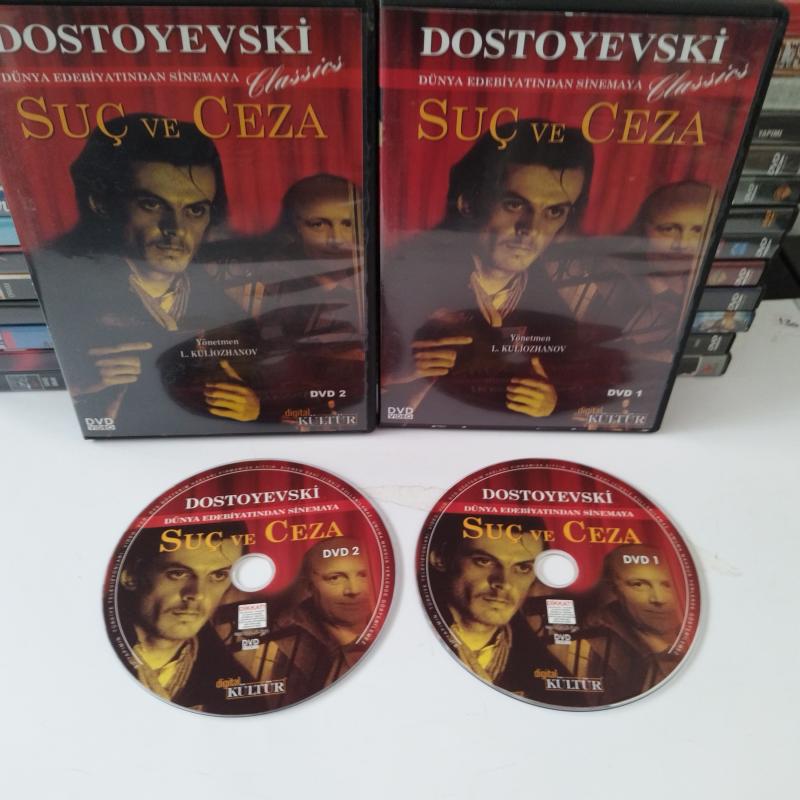 Suç Ve Ceza 2 X DVD Film (Goorgy Taratorkin,İnnokenti Smoktunovski,Tatiana Bedova,Victori ) - 2. El  DVD Film