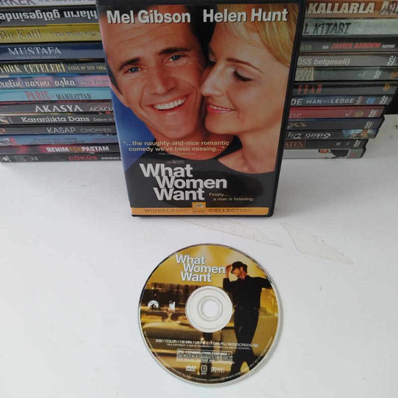 What Women Want - (Mel Gibson/Helen Hunt)- 1.Bölge yurtdışı basım ( türkçe seçenek yoktur) -2. El DVD Film