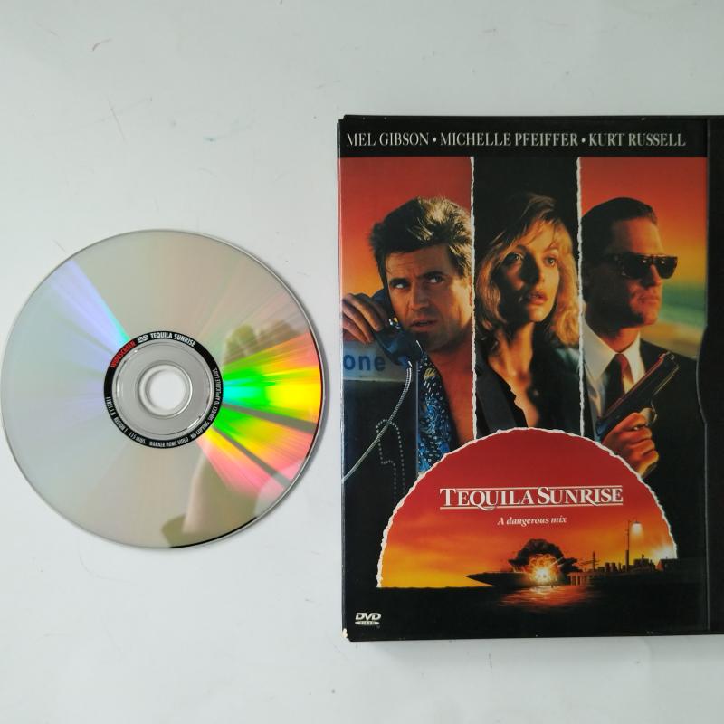Tequila Sunrise -(Mel Gibson/Michhelle pfeiffer/Kurt Russel) - 1.Bölge yurtdışı Basım -2. El DVD Film -Karton Kutu
