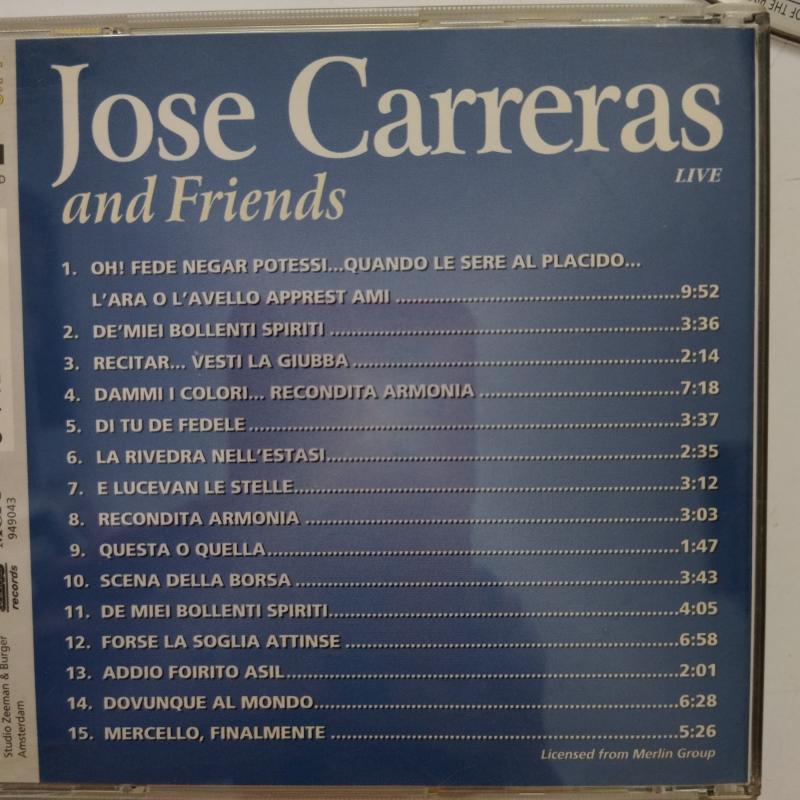 Jose Carreras and Friends  - Hollanda Basım 2. El CD  Albüm