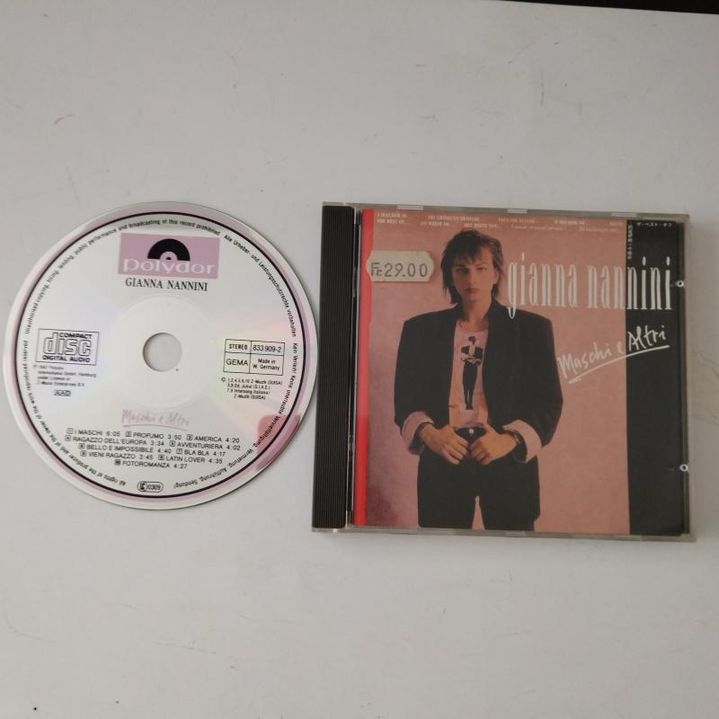 Gianna Nannini – Maschi E Altri -  1987 Almanya Basım 2. El  CD Albüm