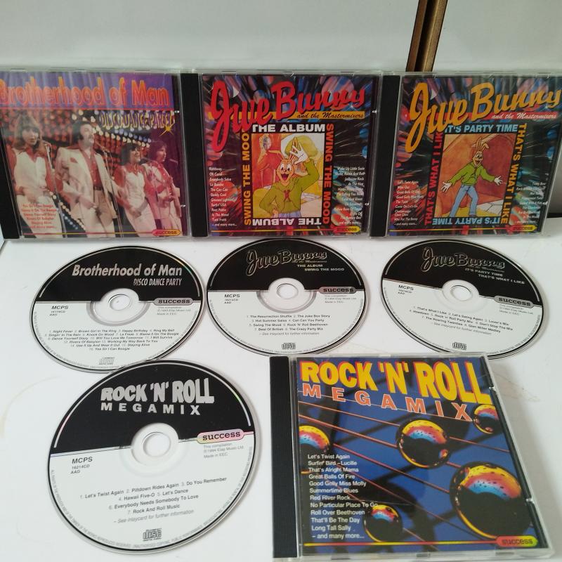 Its Party Time / Jive Bunny&The Mastermixers-Brotherhood of Man - The Rock’n Rollers  -1994 Avrupa basım  2. El  4XCD Box Albüm