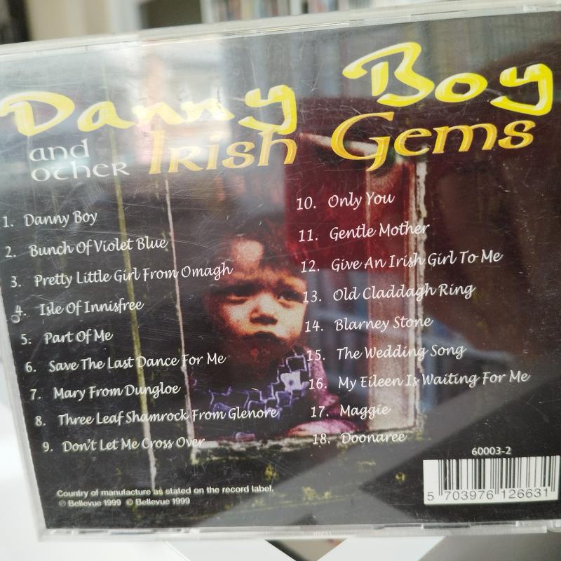 Danny Boy and Other Irish Gems  –   1999  Danimarka Basım  -  2. El  CD  Albüm