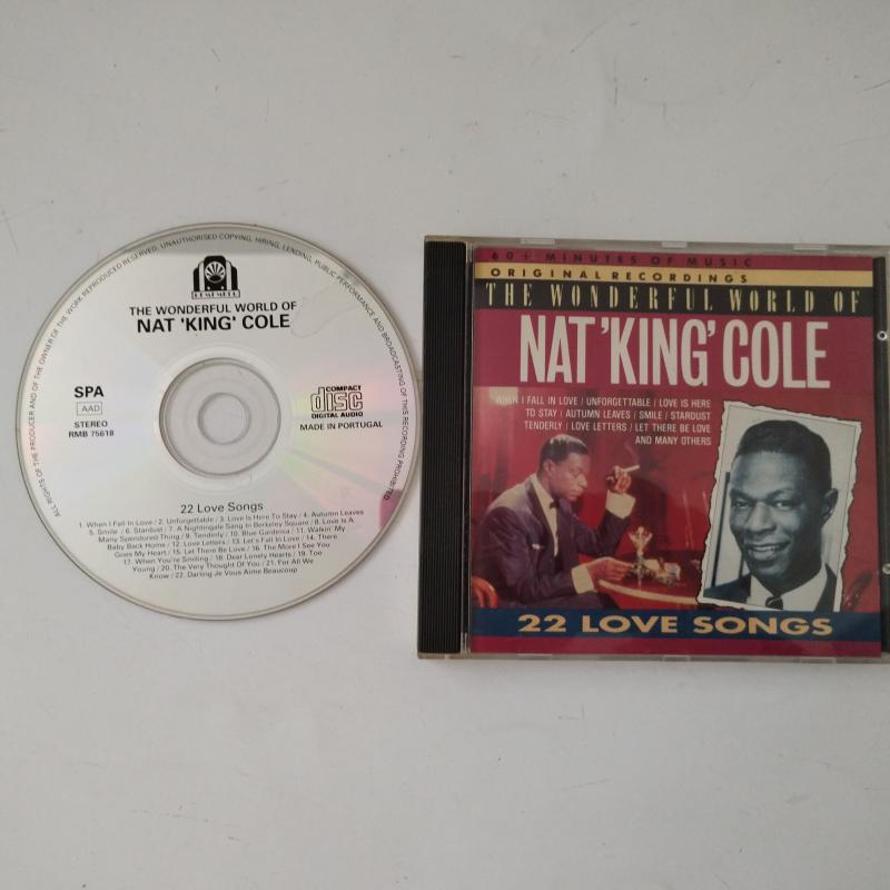 The Wonderful World Of Nat ’King’ Cole - 22 Love Songs  -  1991 Portekiz Basım - 2. El CD Albüm