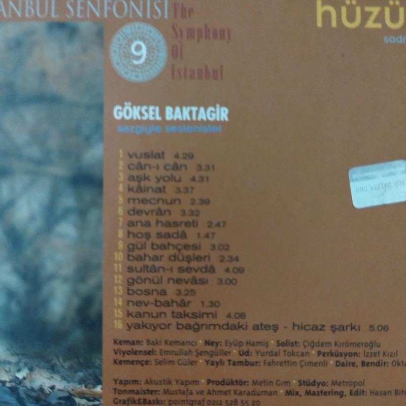 Göksel Baktagir  / Hüzün - İstanbul Senfonisi 9 - Türkiye Basım - 2. El CD Albüm