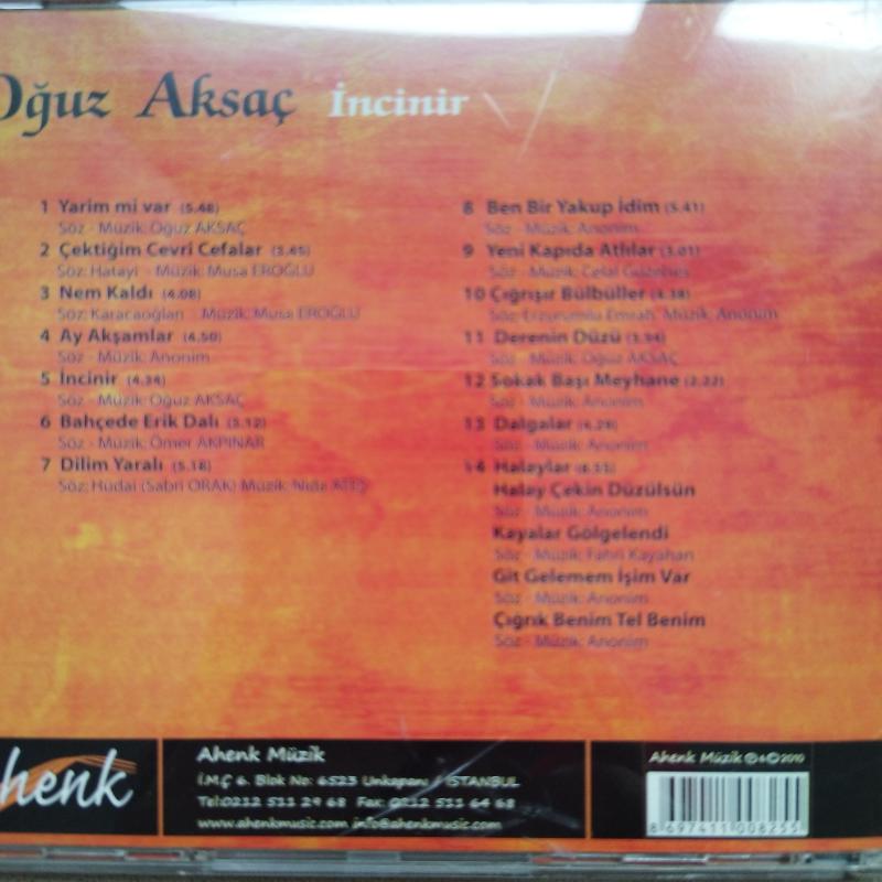 Oğuz Aksaç / İncinir  - Türkiye Basım - 2. El CD Albüm