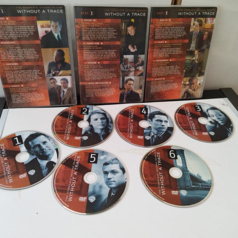 Without A Trace / The Complete Second Season  - 2. El  6X DVD Film- 1. Bölge - Türkçe dil seçeneği yoktur