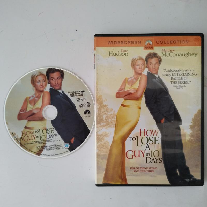 How To Lose a  Guy İn 10 Days / Kate Hudson - Matthew Mcconaughey - 2. El  DVD Film- BİRİNCİ BÖLGE- Türkçe altyazı yoktur