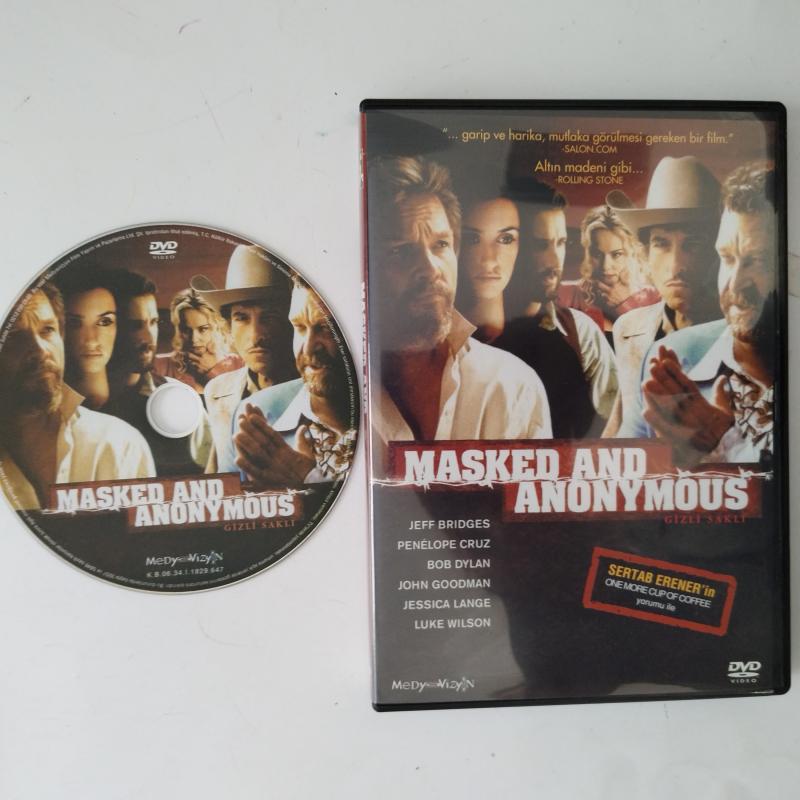 GİZLİ SAKLI / MASKED AND ANONYMOUS  - JEFF BRIDGES / PENELOPE CRUZ / BOB DYLAN - 106 DAKİKA  -  DVD FİLM  - TÜRKİYE BASIM