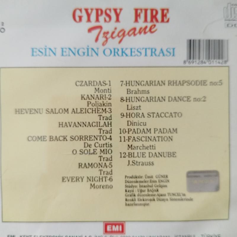 Gypsy Fire - Tzigane - Esin Engin Orkestrası     -  Türkiye  Basım - 2. El CD Albüm