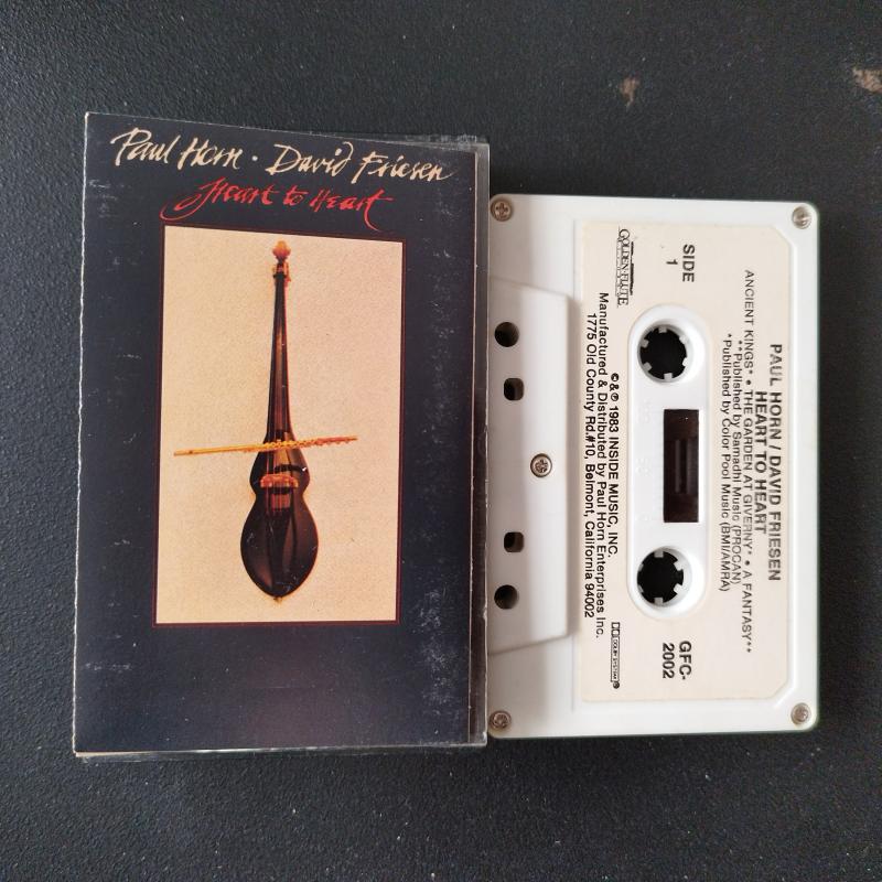 Paul Horn • David Friesen ‎– Heart To Heart  –    1983  Amerika Basım  Kaset