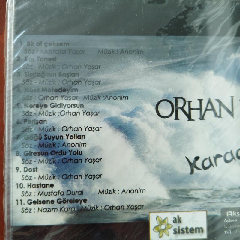 Orhan Yaşar  / Karadeniz’im -   Türkiye   Basım - 2. El CD Albüm / Açılmamış Ambalajlı