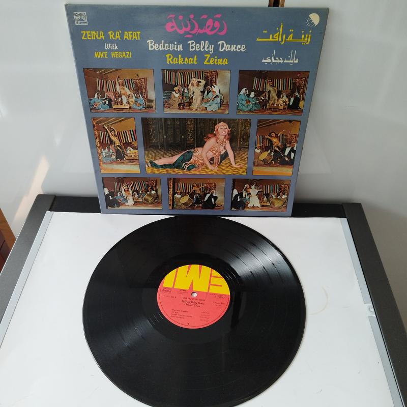 Zeina Ra’afat   With Mike Hegazi  ‎–   Bedouin Belly Dance -1980  Yunanistan Basım 33 lük LP Plak