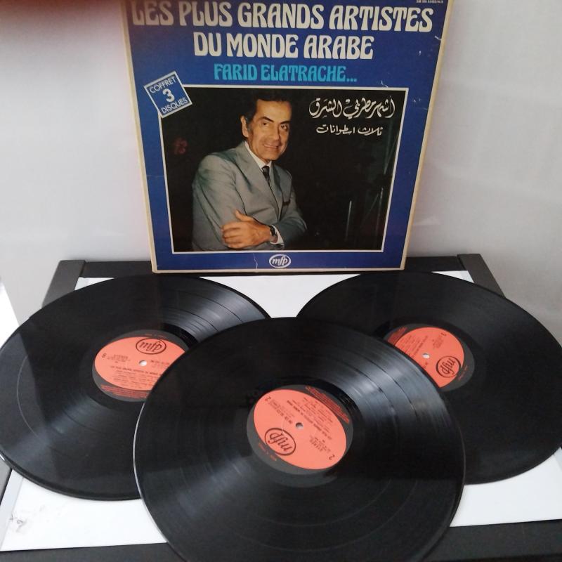 Les Plus Grands Artistes Du Monde Arabe / Farid Elatrache - 1978 Fransa Basım 3 LP lik Boxset