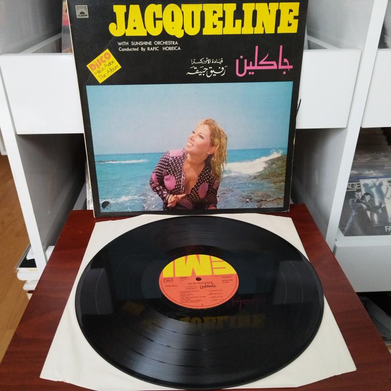 Jacqueline With Sunshine Orchestra  -  Jacqueline  - 1980  Lübnan Dönem Basım Albüm - 33 lük LP Plak