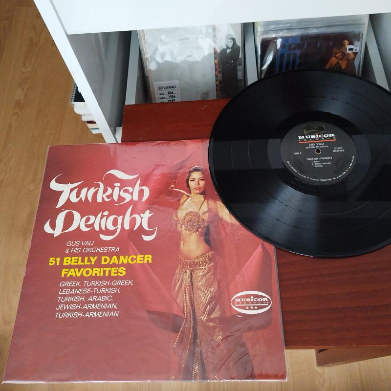 Gus Vali And His Orchestra ‎– Turkish Delight - 1966 Amerika Basım Albüm - 33 lük LP Plak