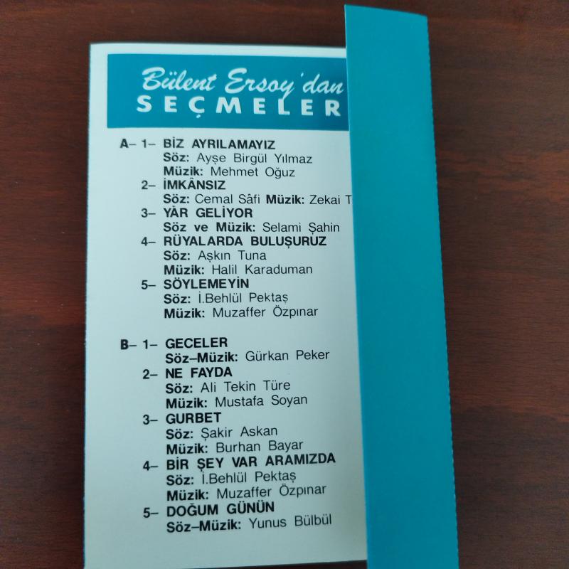 Bülent Ersoy’ dan Seçmeler  - Türkiye Basım 2. El Kaset