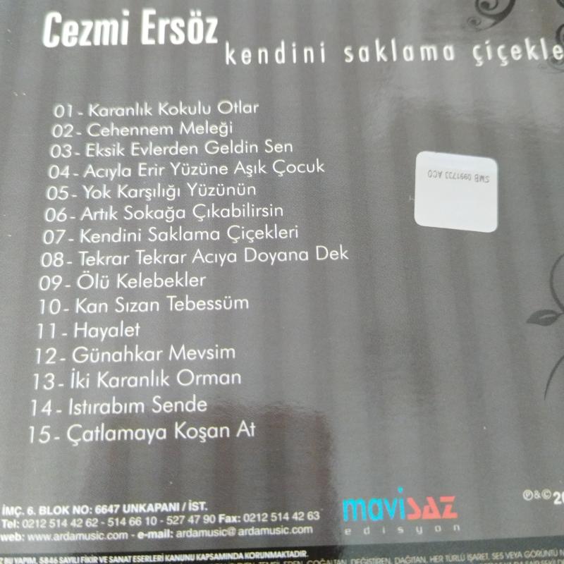 Cezmi Ersöz / kendini saklama çiçekleri  - 2006 Almanya Basım - 2. El CD  Albüm