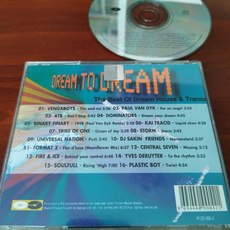 Dream To dream / The Best Of Dream House &Trance  - 1999  Türkiye Basım - 2. El CD  Albüm