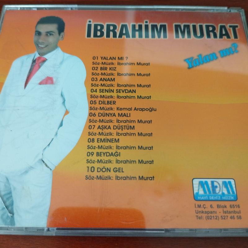 İbrahim Murat / Yalan mı  -   Türkiye Basım - 2. El CD  Albüm