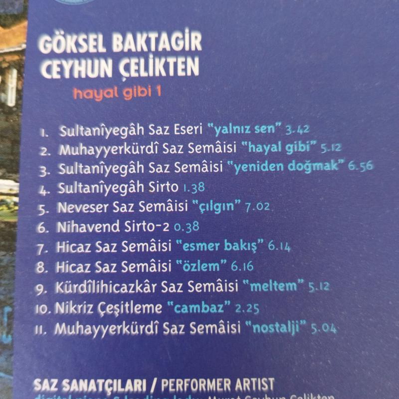 İstanbul Senfonisi 5 / Göksel Baktagir-Ceyhun Çelikten / Kanun ve Piano - Türkiye Basım -  2.El CD  Albüm