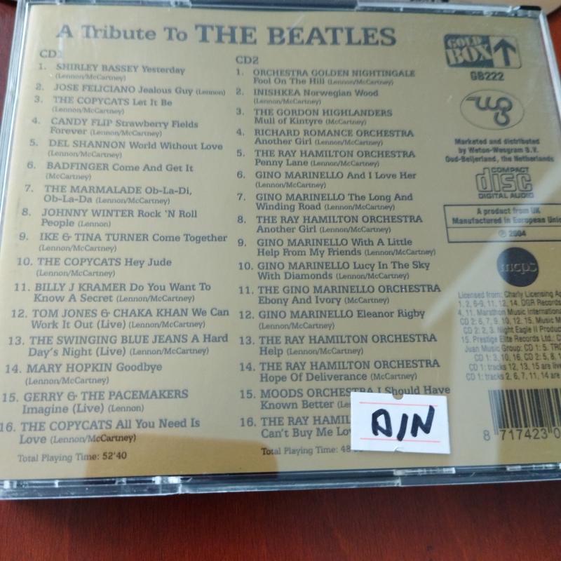 A Tribute To The Beatles - Yesterday  - 2004 Avrupa Basım - 2. El 2XCD  Albüm