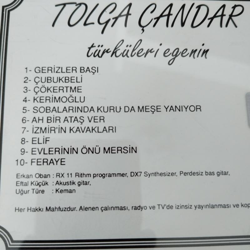 Tolga Çandar – Türküleri Egenin - 1993 Türkiye Basım - 2. El CD  Albüm