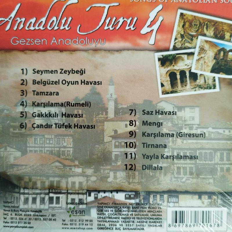 HAKAN KUMRU - ANADOLU TURU 4 ( GEZSEN ANADOLUYU ) - SONGS OF ANATOLIAN SOUND   TÜRKİYE BASIM CD ALBÜM - AÇILMAMIŞ AMBALAJINDA