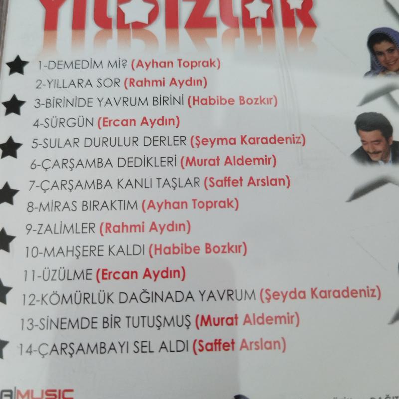 Yıldızlar / Rahmi Aydın - Ayhan Toprak - Türkiye Basım -  2. El CD  Albüm