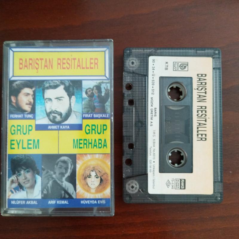 Barıştan Resitaller  / Ahmet Kaya-Grup Eylem -Grup Merhaba-Ferhat Tunç- 1990 Türkiye Basım 2. El Kaset