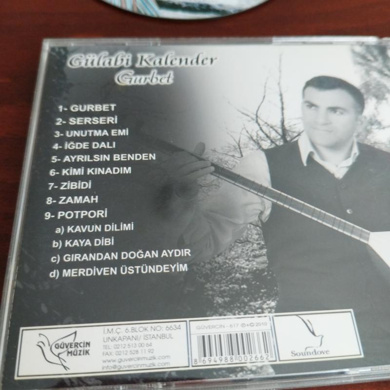 Gülabi Kalender -  Gurbet / 2010 Türkiye Basım -  2. El CD  Albüm